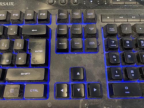 Dirty keyboard - how long does a gaming pc last?