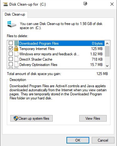 Disk Clean-up