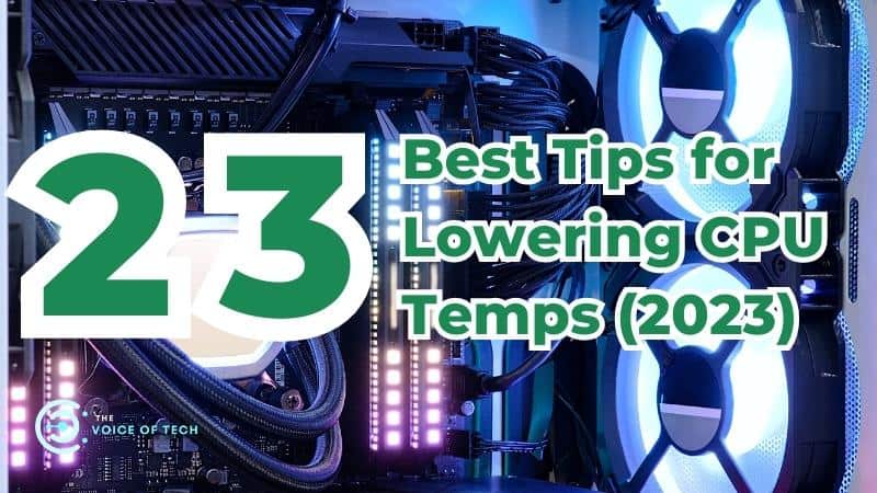 how to lower cpu temp