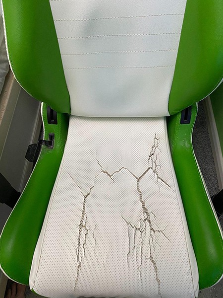 Worn out gaming chair